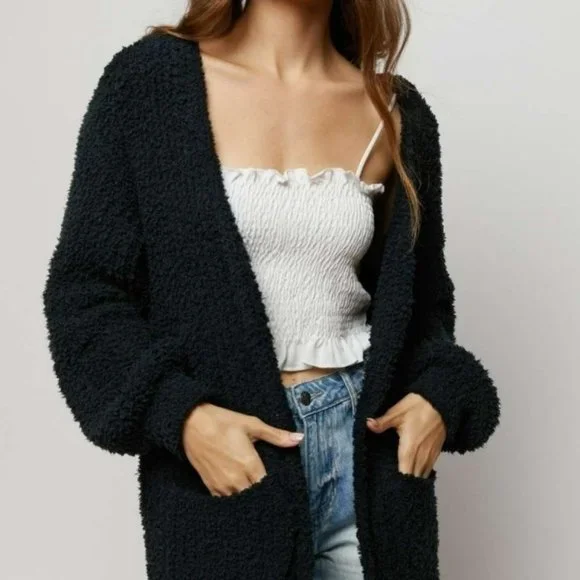 ➡️1 SMALL AVAILABLE⬅️ Full Length Open Front Maxi Cardigan Duster Long Sleeve - Picture 6 of 9